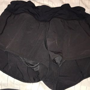 Black lululemon shorts